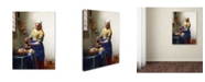 Trademark Global Jan Vermeer 'The Milkmaid 1658-60' Canvas Art - 32" x 24"